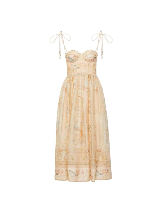 Zimmermann Dresses & Skirts - Sold Zimmermann Lucky Corset Midi Dress Size0